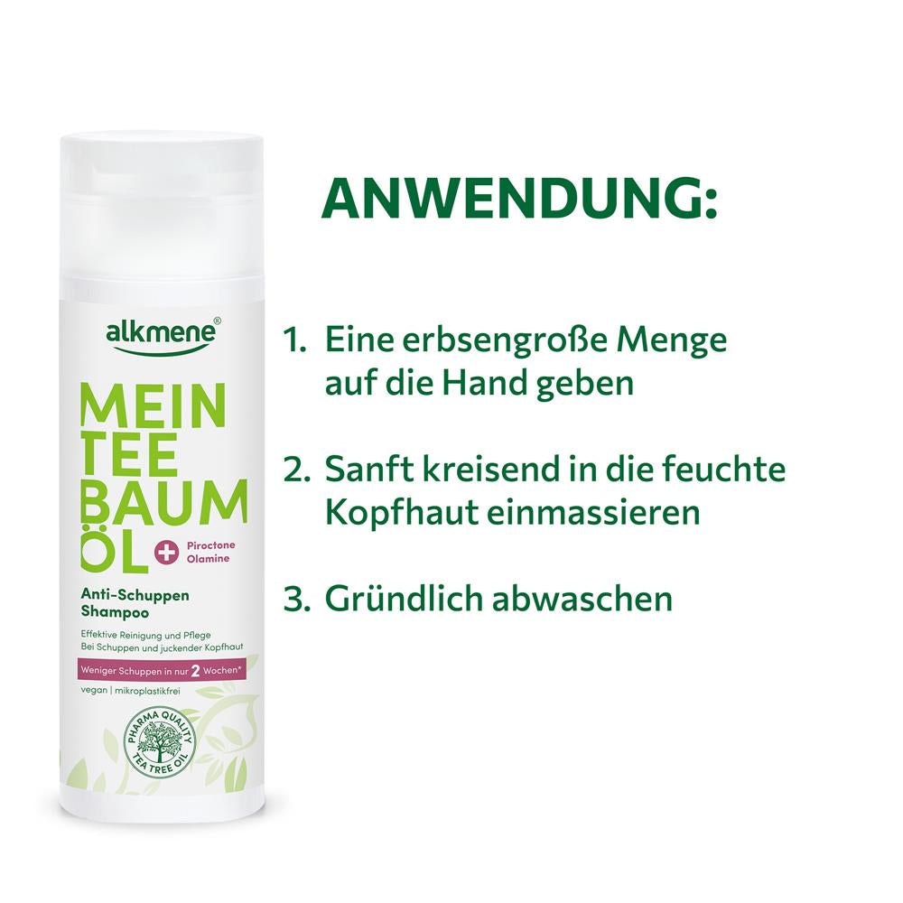 Mein Teebaumöl Anti-Schuppen Shampoo – Effektive Pflege für trockene und schuppige Kopfhaut, 200 ml