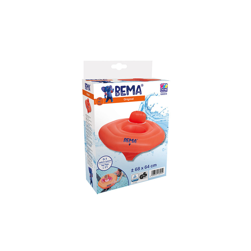 Bema Schwimmsitz Baby (72 x 70 cm) mit 4 Luftkammern und Sicherheitsgurten