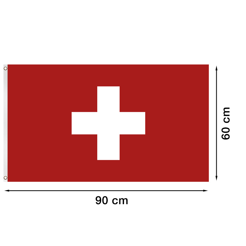 Schweizer Fahne – 150 x 90 cm, robust und hochwertig