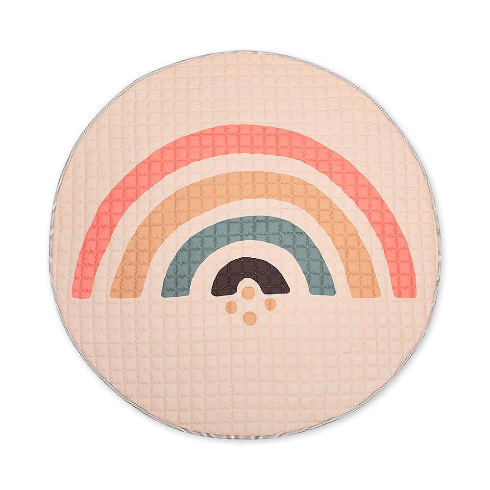Hakuna Matte Gesteppte Krabbeldecke "Boho Rainbow" – Weich, stilvoll & sicher