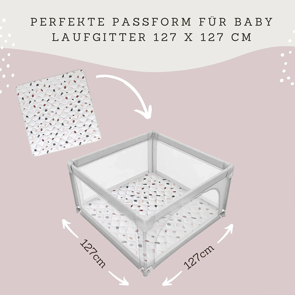 STILVOLL UND AMÜSANT – Baby Krabbeldecke im Unisex-Hygge-Design
