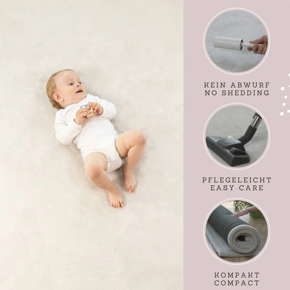 Samtmatte Wolke, Beige