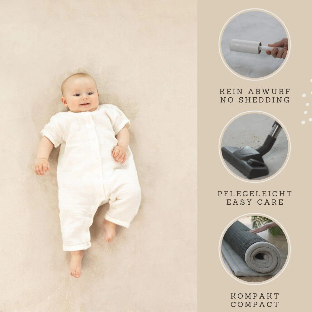 Samtmatte Wolke, Beige