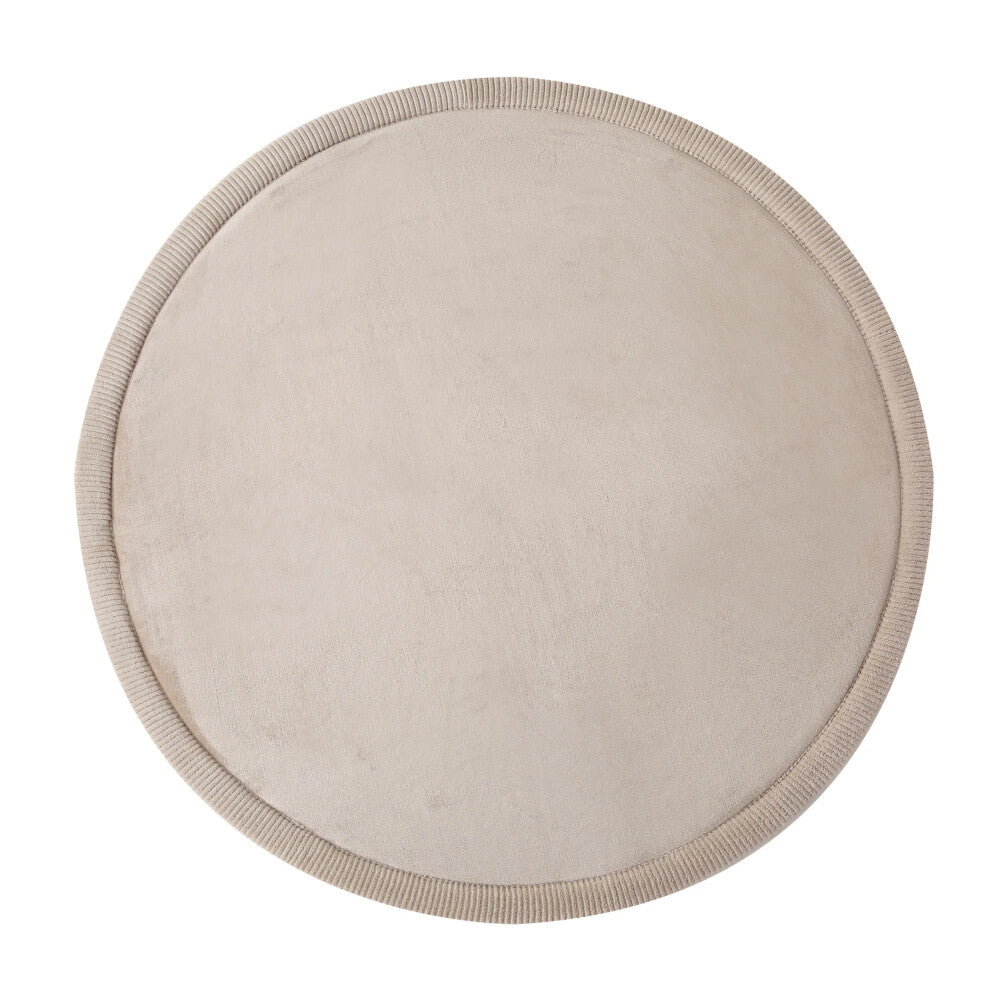 Samtmatte Wolke, rund, Beige