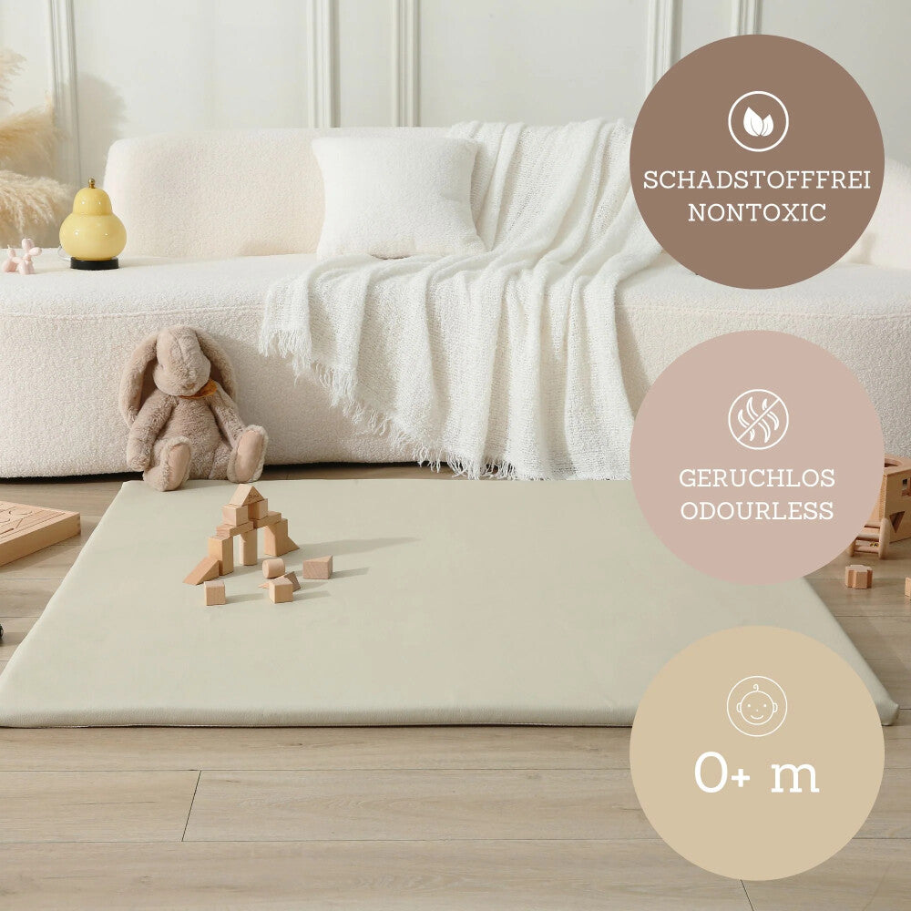 Gepolsterte Baby-Spielmatte – 3-Schicht-Design für Komfort, Sicherheit und Stil