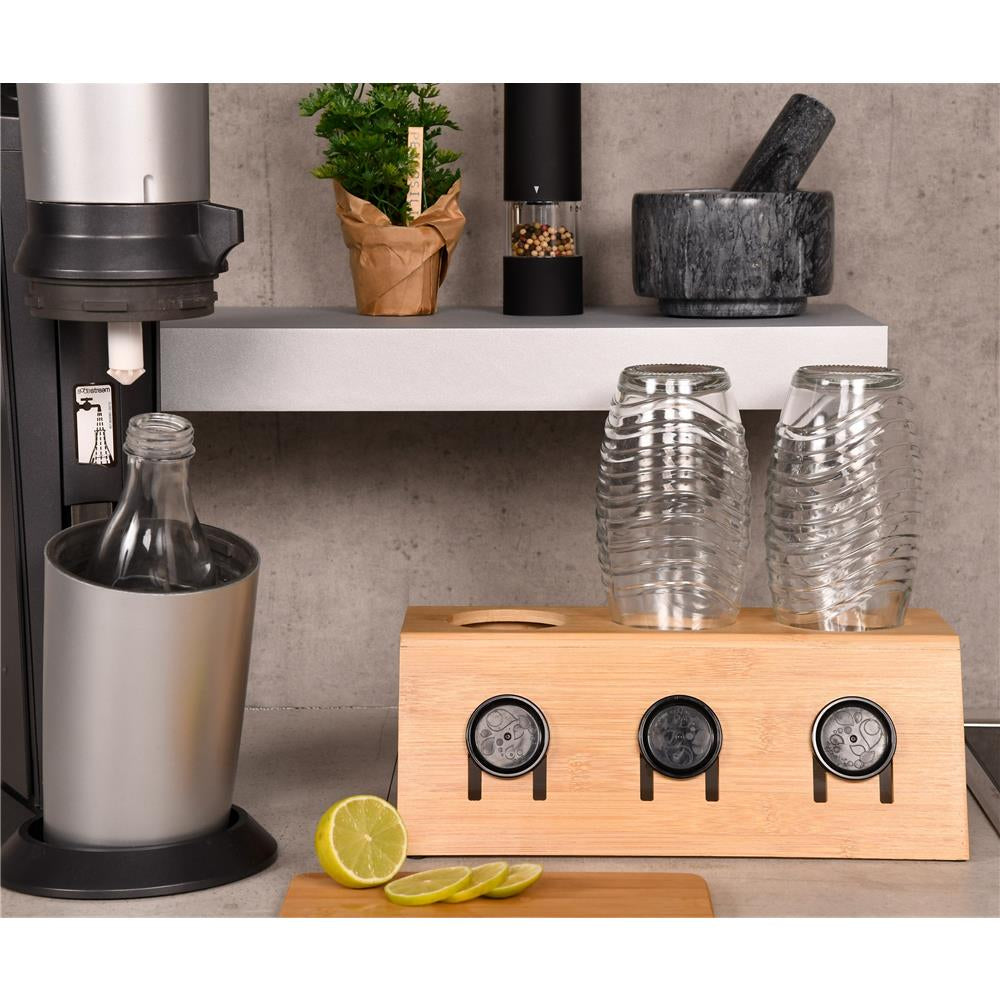 Kesper Flaschenhalter mit Abtropfschale – Praktisch, hygienisch und platzsparend