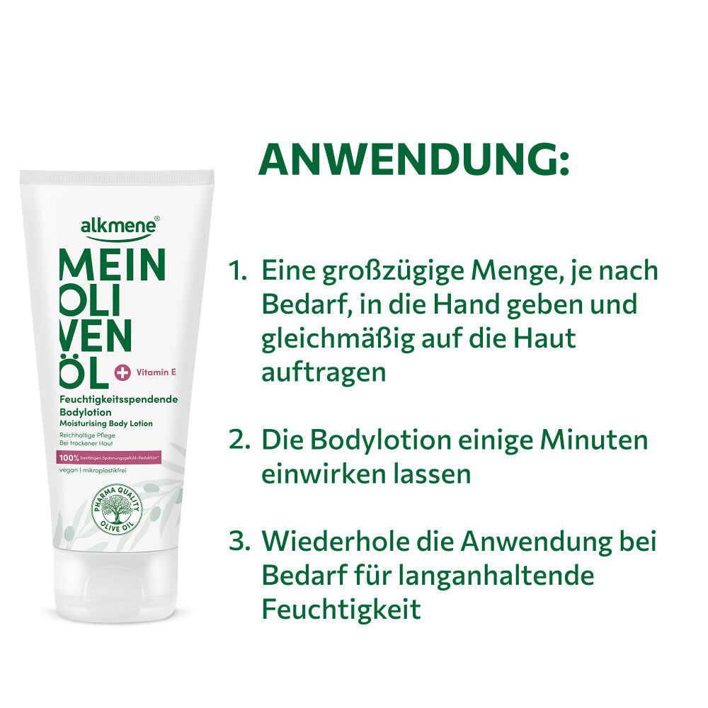 Feuchtigkeitsspendende Bodylotion mit Olivenöl & Vitamin E