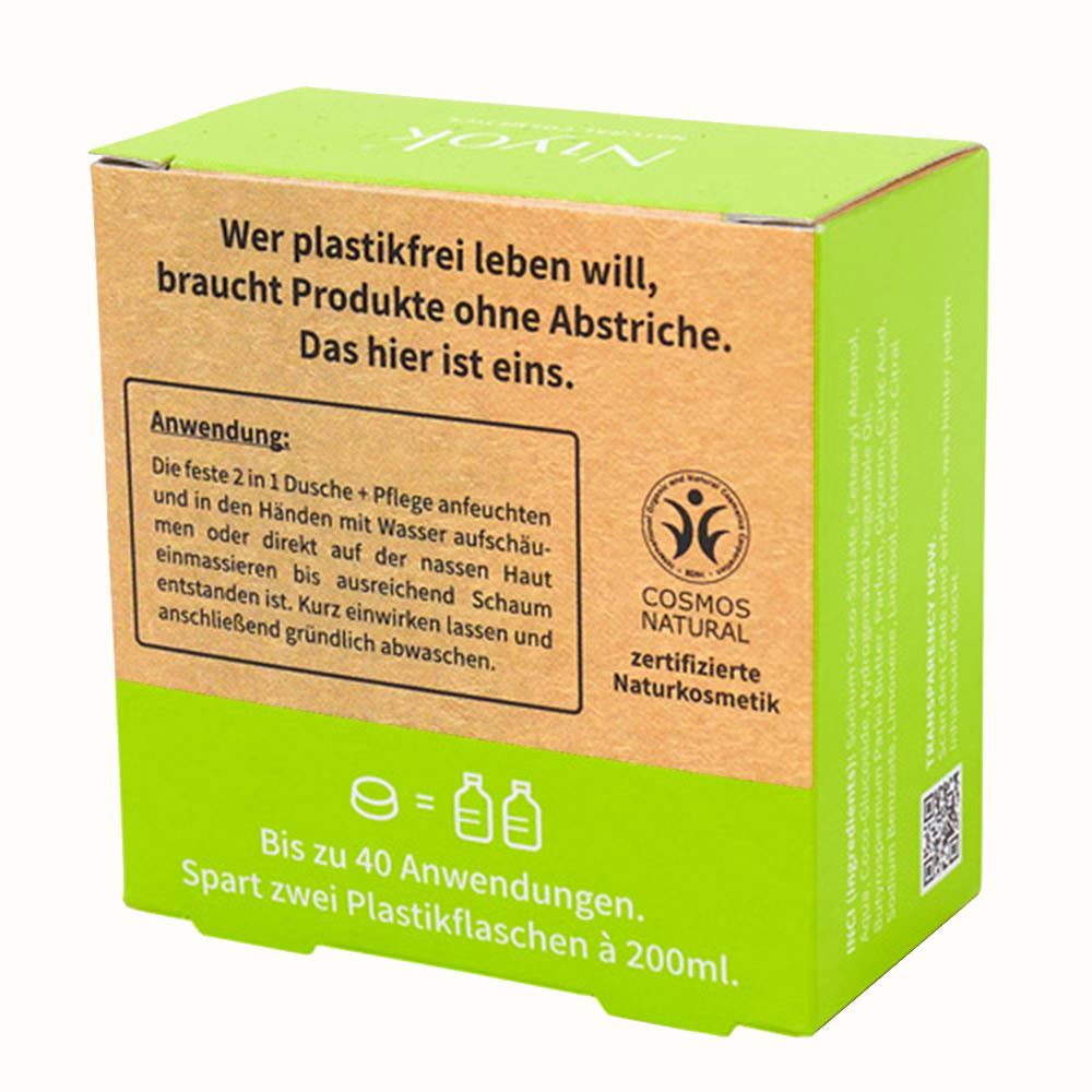 Niyok Feste Dusche & Pflege Green Touch, 80 g – Nachhaltige Pflege für Haut und Sinne