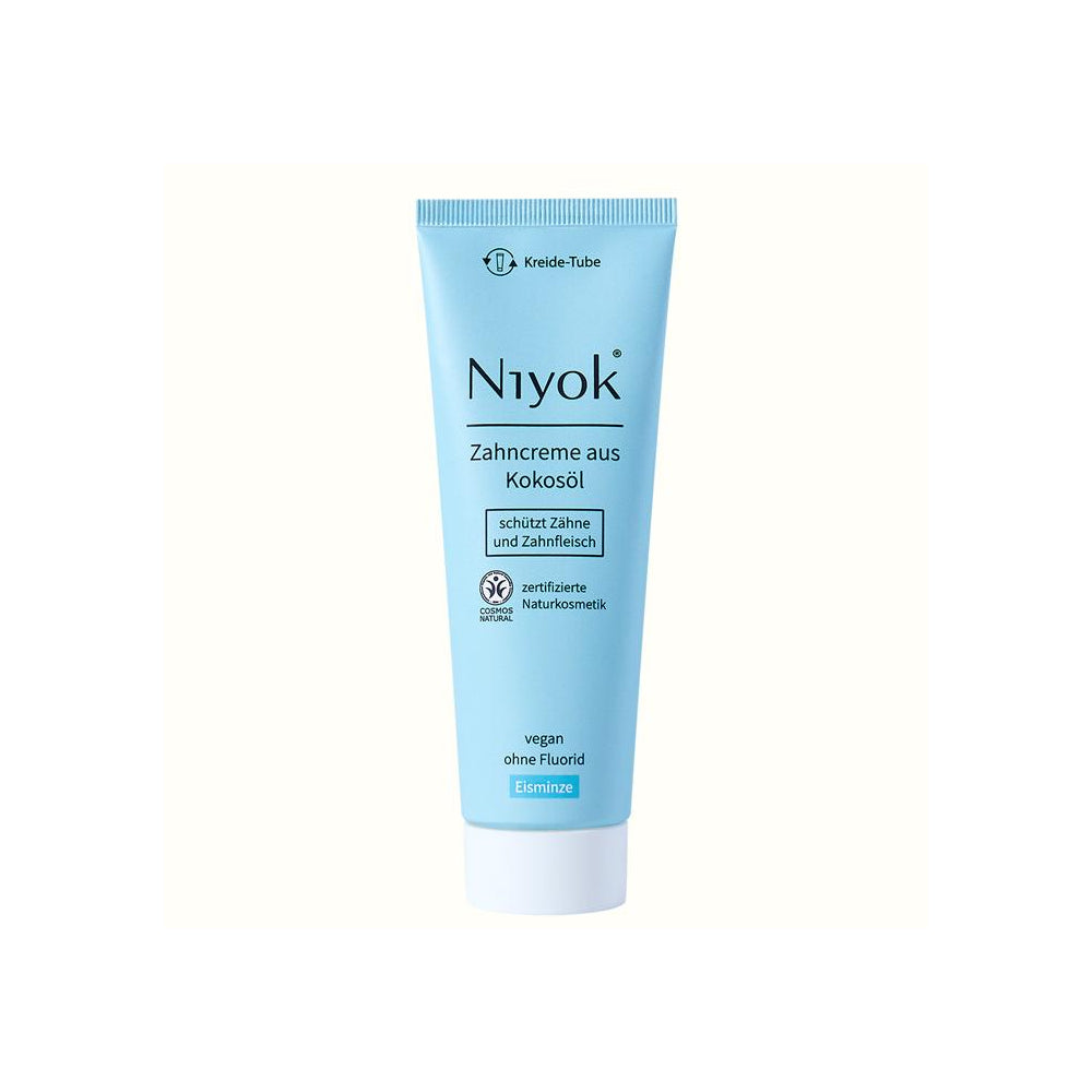Niyok Zahncreme aus Kokosöl - Eisminze, 75 ml