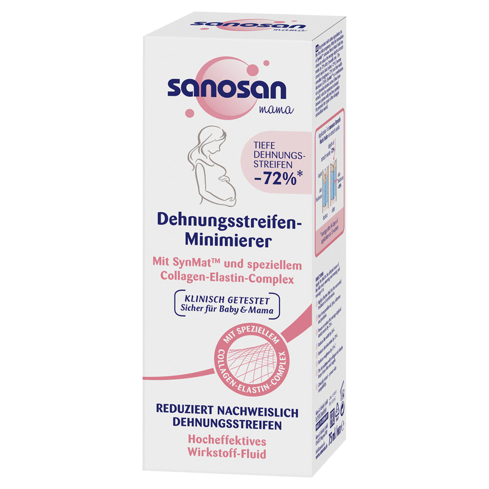 Sanosan Dehnungsstreifen Minimierer, 75 ml – Effektive Pflege nach der Schwangerschaft