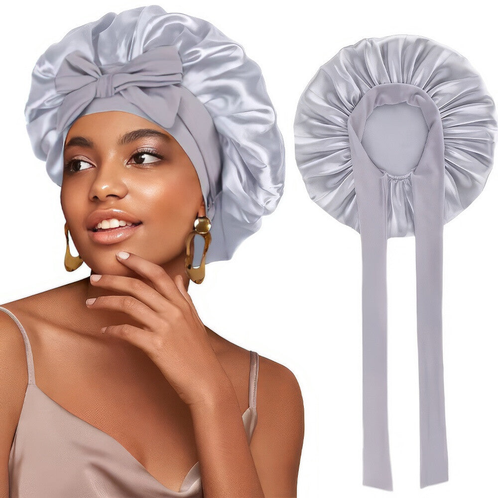 Satin Haarschlafhaube Bonnet zum Binden