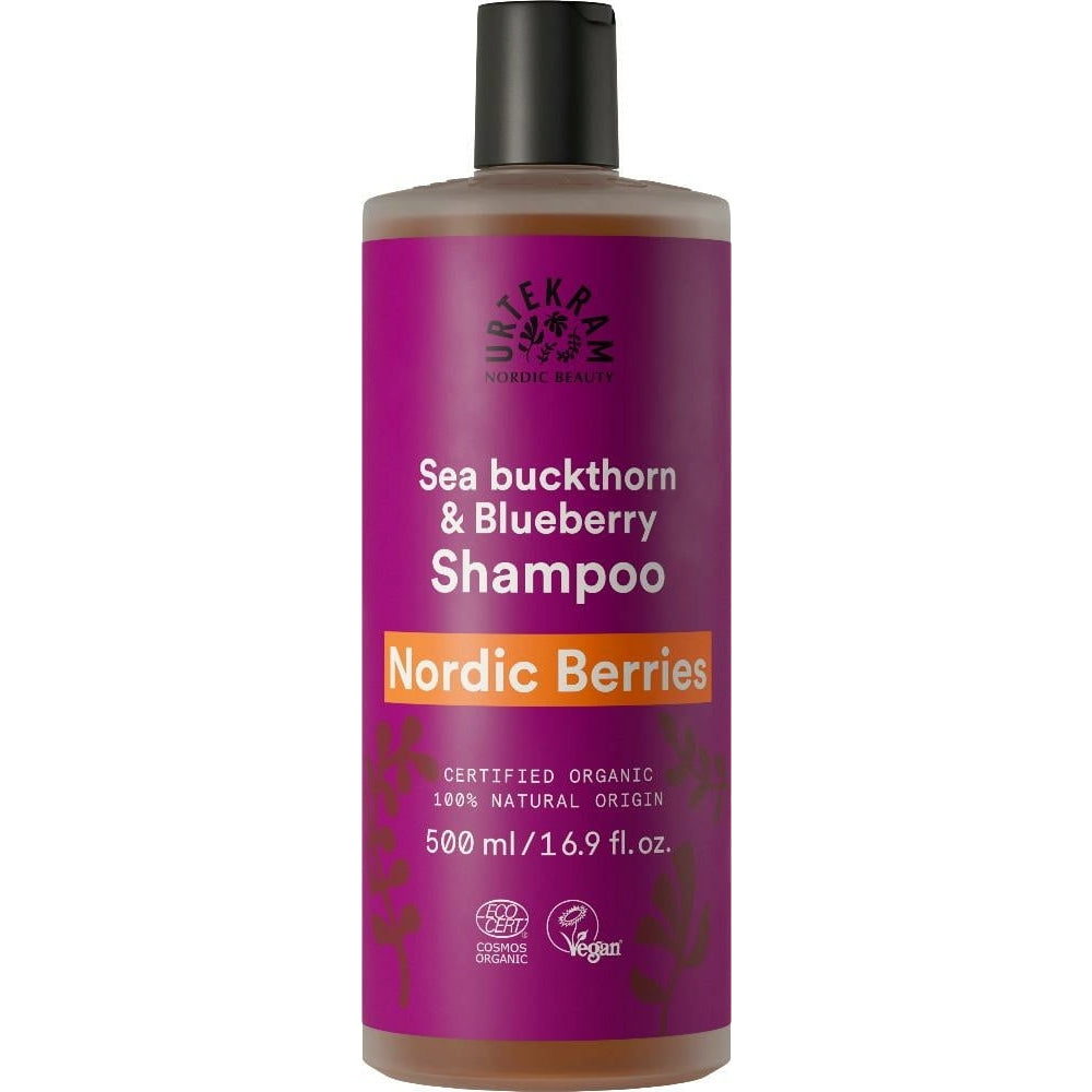Urtekram Nordic Berries Shampoo – Regeneration & Feuchtigkeit für trockenes Haar, 500 ml