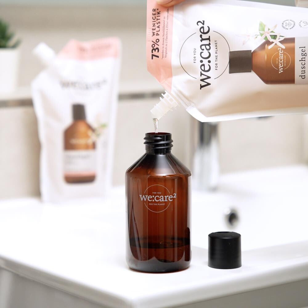 we:care² Nachfüllbeutel Duschgel – Jasmin & Grüner Tee