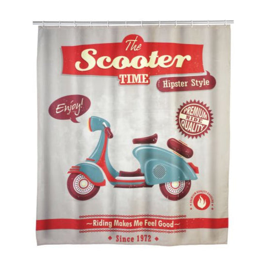 Duschvorhang Vintage Scooter