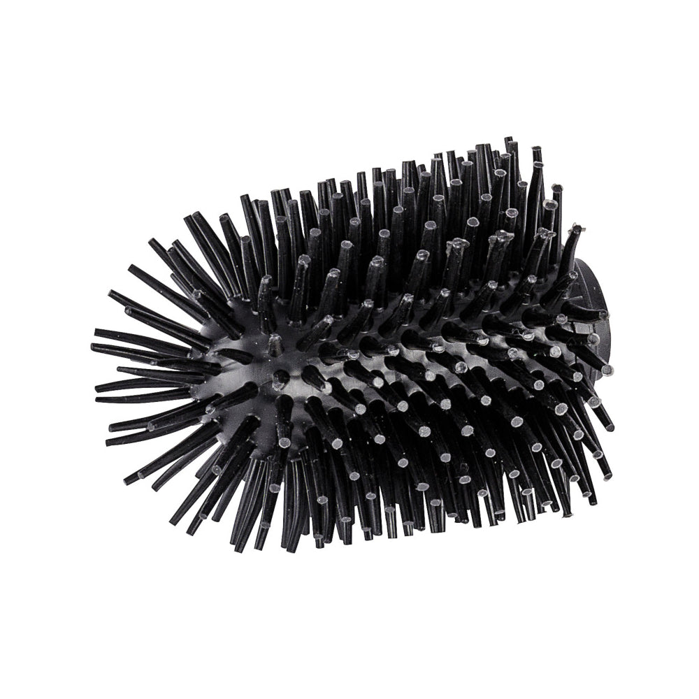 Wenko Ersatzbürste für WC-Garnituren, Schwarz ø 7,5 x 9,3 cm