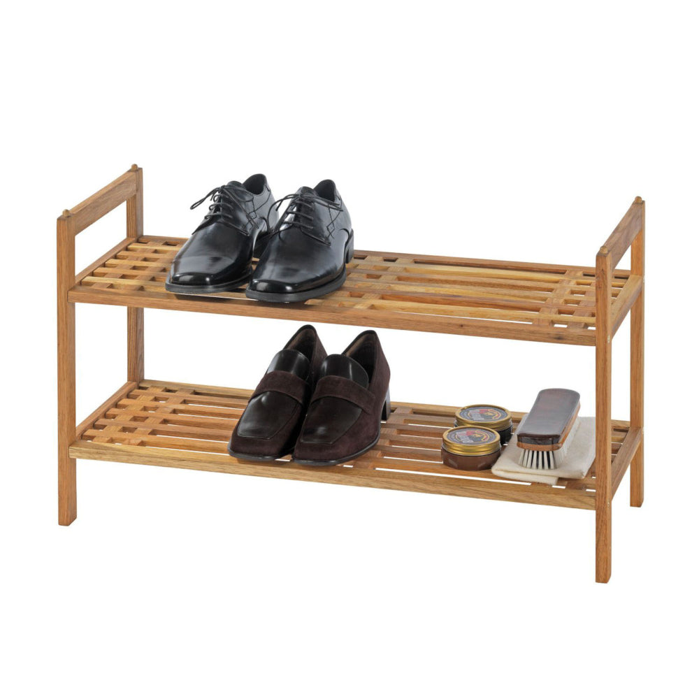 Wenko Schuhregal Norway, Stapelbar, Walnussholz