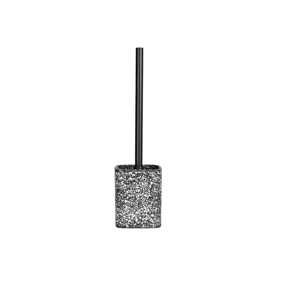 Wenko WC-Garnitur Terrazzo, schwarz