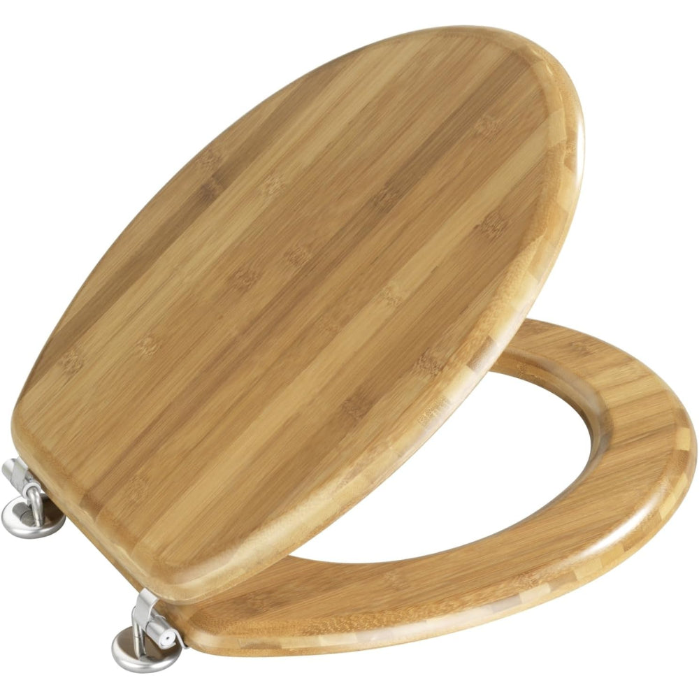 Wenko WC-Sitz Bambus Dunkel – Edles Design & Höchste Stabilität