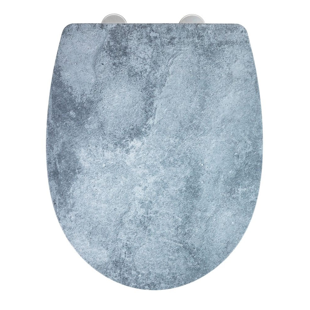Wenko WC-Sitz Cement, mehrfarbig