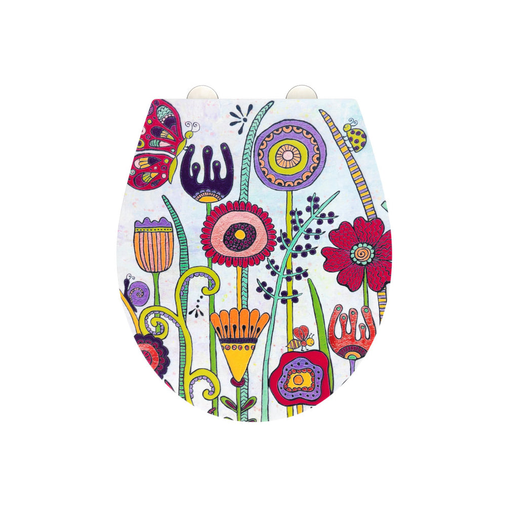 Wenko WC-Sitz Full Bloom Duroplast