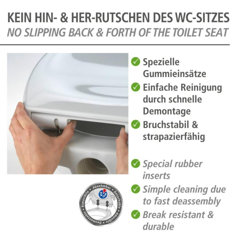 Wenko WC-Sitz Ottana Granit – Stilvolles Design & höchste Hygiene